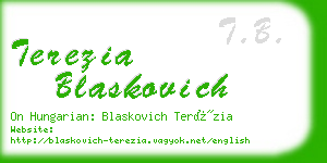 terezia blaskovich business card